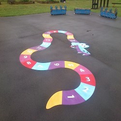 Playground Floor Markings in Layton 5
