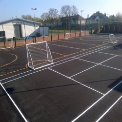Relining Play Surface Markings in Newtown 2