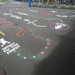 Tarmac Play Area Painting in Brook End 8