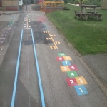 Thermoplastic Playground Markings in Felindre 2