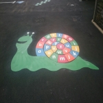 Thermoplastic Playground Markings in Newtown 3