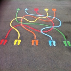 Playground Floor Markings in Knighton 4