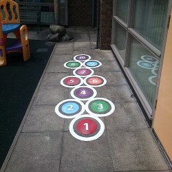 Playground Floor Markings in Chesterton 4