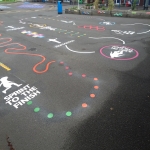 Thermoplastic Playground Markings in Hurst 6