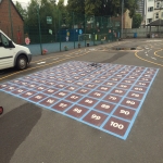 Relining Play Surface Markings in Southcott 7