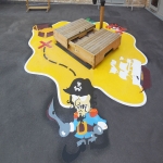 Tarmac Play Area Painting in Wood End 9