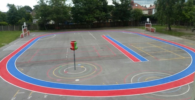 Meander Trail Markings in Twyford