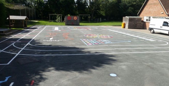 Tarmac Sports Markings in East End