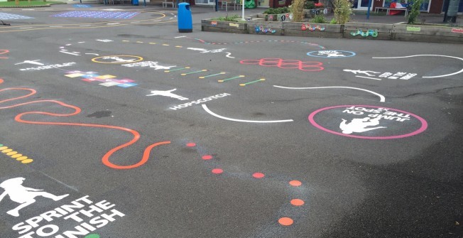 Kids Fitness Trail Marking in Netherton