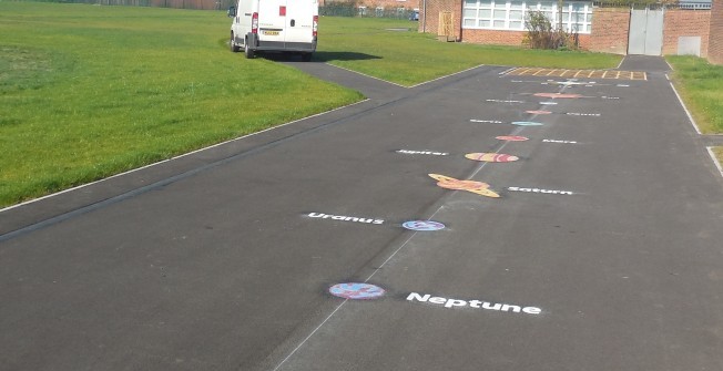 Secondary School Play Markings in Aston